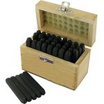 Silverline 273197 Schlagzahlen und -buchstaben, 36-tlg. Satz 5 mm