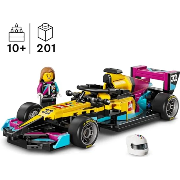 LEGO Speed Champions F1 Academy Rennwagen, Spielzeug Modellauto mit Formel 1 Rennfahrerin Minifigur, detailgetreues Modell für Kinder ab 10 Jahren, Set-Nr. 77258 – Bild 2