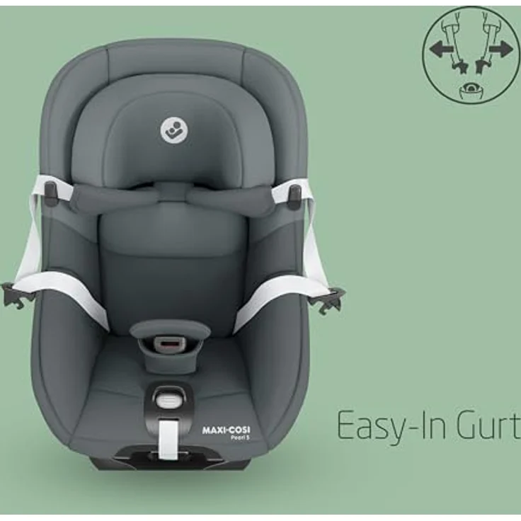 Maxi-Cosi Reboarder-Kindersitz Pearl S i-Size, mit G-Cell Seitenaufpralltechnologie, Tonal Graphite, ab 3 Monate - 4 Jahre (61 cm - 105 cm) – Bild 4