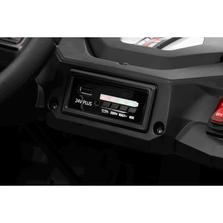 Beneo Motors T-Rex Ride, 24V 2-Sitzer Kinder Elektroauto 4x4 mit Fernbedienung, Lithium Akku 21,6V/5Ah, LED-Leuchten, MP3/USB/AUX, für 3–8 Jahre, schwarz – Bild 5