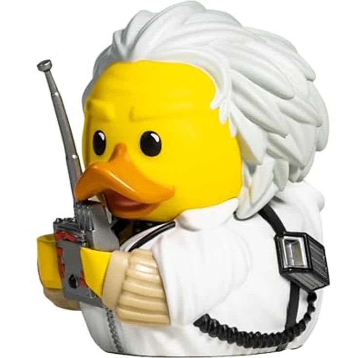 TUBBZ Tubbz Duck Zurück aus der Zukunft - Doc Brown, offiziell lizenziertes Sammlerstück, ca. 9 cm groß, hochdetailliert aus PVC – Bild 1