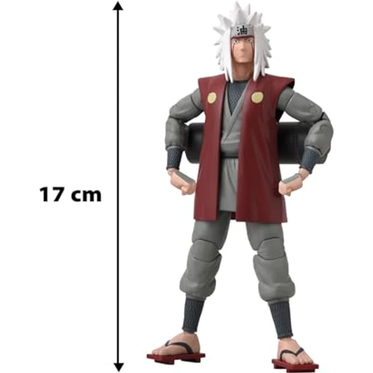 Bandai Anime Heroes Naruto Shippuden, Gelenkige Jiraya-Figur 17 cm mit 16 Artikulationspunkten, Spielzeug für Kinder ab 4 Jahren, Offizielle Lizenz – Bild 11