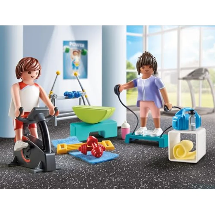 Playmobil® Fitnesstraining (71806), Playmobil My Life Konstruktions-Spielset, (32 St), Made in Europe – Bild 4