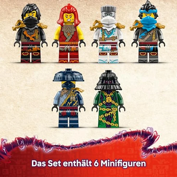 LEGO Ninjago 71848, Tempel-Flugsegler mit 2.387 Teilen, für 14+ Jahre, interaktive Funktionen und Präsentationsständer – Bild 6