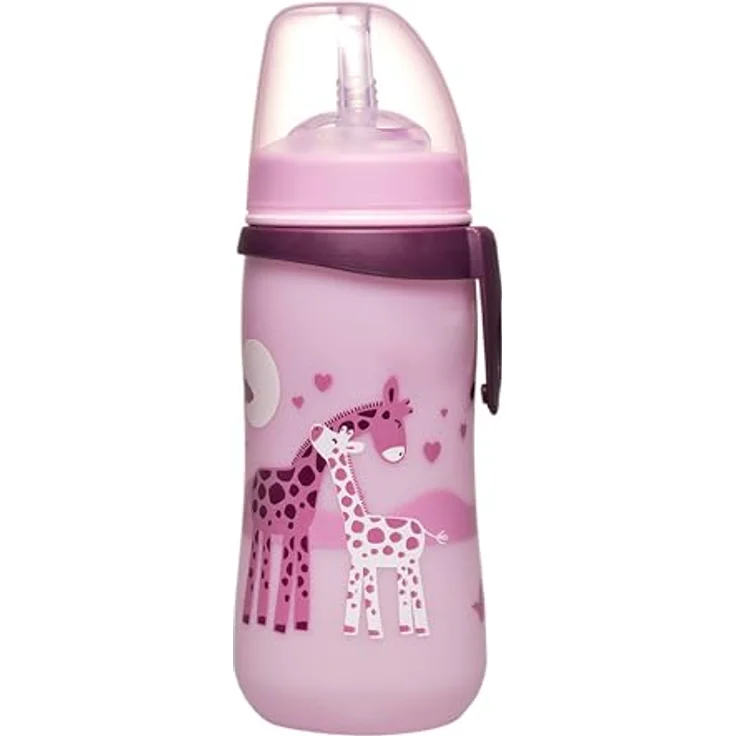 nip Straw Cup gelb PP 330 ml Giraffen Girl – Bild 3