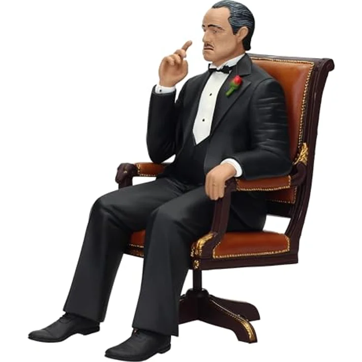 SD Toys - Der Pate PVC Statue Don Vito Corleone, 15 cm, Mafiaboss Figur in Fensterbox – Bild 2