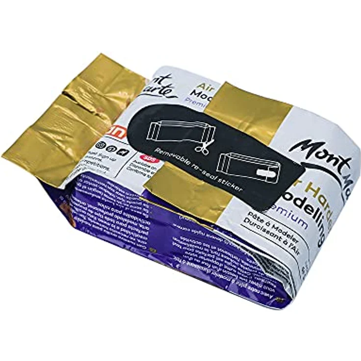 Mont Marte Lufthärtende Modelliermasse Terra 500g - Kein Brennen erforderlich, Trocknet in 24 Std. - Ideal zum Formen, Schleifen, Bohren & Bemalen – Bild 8