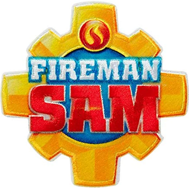 Mono-Quick 367 Fireman Sam Patches, 5-teiliges Set zum Aufbügeln und Aufkleben aus mehrfarbigem Polyester – Bild 2