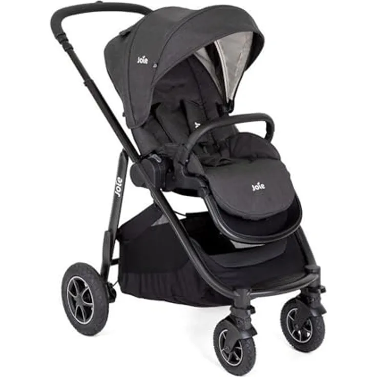 Joie Versatrax 4-in-1 Kinderwagen für Babys, wendbarer Sitz, 5-Punkt-Gurt, Sonnendach UPF50+, Liegekorb