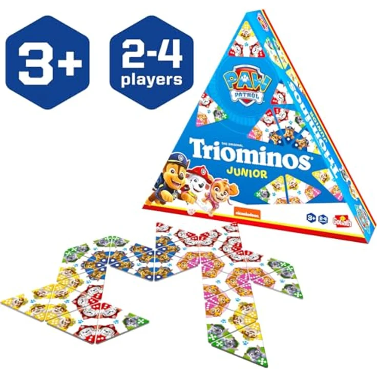 Goliath Paw Patrol - Triominos Junior, Brettspiel zur spielerischen Förderung von Zahlen und rechnen, nicht geeignet für Kinder unter 3 Jahren – Bild 3