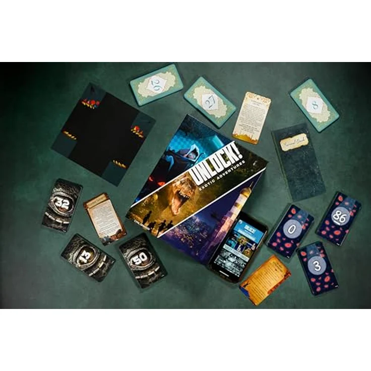 Space Cowboys ASMSCUNLOCK04EN Unlock 4 Exotic Adventures, Multicoloured Brettspiel mit langlebiger Qualität – Bild 2