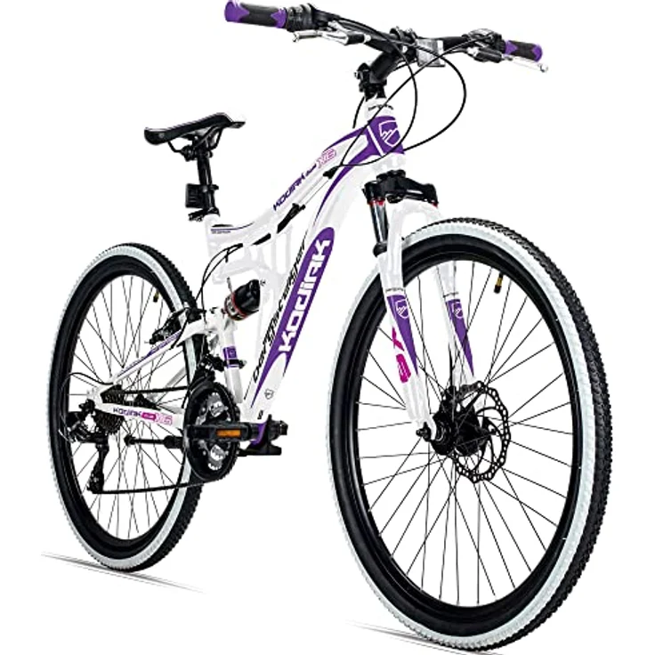 Bergsteiger Kodiak 26 Zoll, 29 Zoll Mountainbike, Scheibenbremse, Shimano 21 Gang-Schaltung, Vollfederung, Fully MTB für Jungen, Mädchen, Damen & Herren – Bild 1
