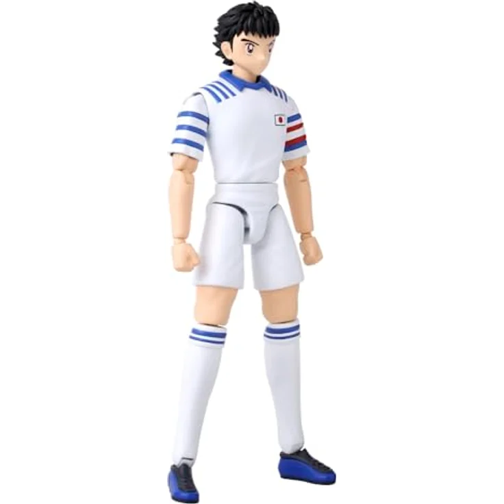 Bandai Anime Heroes - Captain Tsubasa Actionfigur Tsubasa Ozora, 17 cm Gelenkfigur mit Zubehör und Fußball-Ball, Spielzeug für Kinder ab 4 Jahren - 37791 – Bild 4