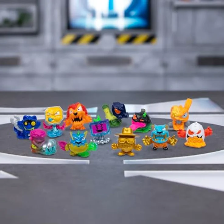 MRBEAST LAB Swarms, Atomic-Serie Mega-Labor-Packung, Experiment mit 2/12 Mini-Monster-Sammelfiguren (2,5 cm) zur Enthüllung, inkl. Limited Edition silberner Überraschungskoffer – Bild 3