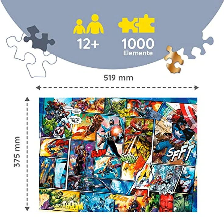 Trefl 20165 Avengers 1000 Teile Holz Puzzle – Bild 3