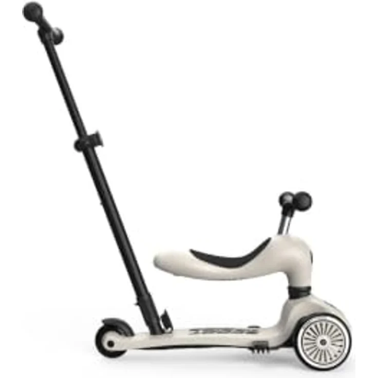 Scoot and Ride Highwaykick 1, 2in1 Laufrad und Scooter mit Schiebegriff, Miffy Kollektion, weiß – Bild 6