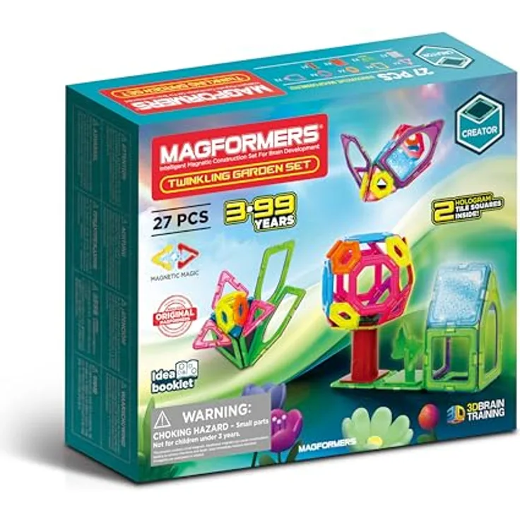 MAGFORMERS Twinkling Garden Set, Magnetisches Konstruktionsspielzeug