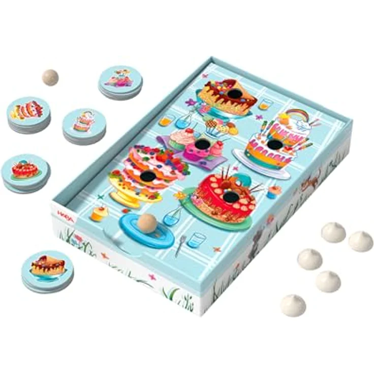 HABA 1307030001 Pustekuchen, bunt - Spiel zur Förderung der Mundmotorik und Geschicklichkeit, ideal für Kinder ab 4 Jahren – Bild 5