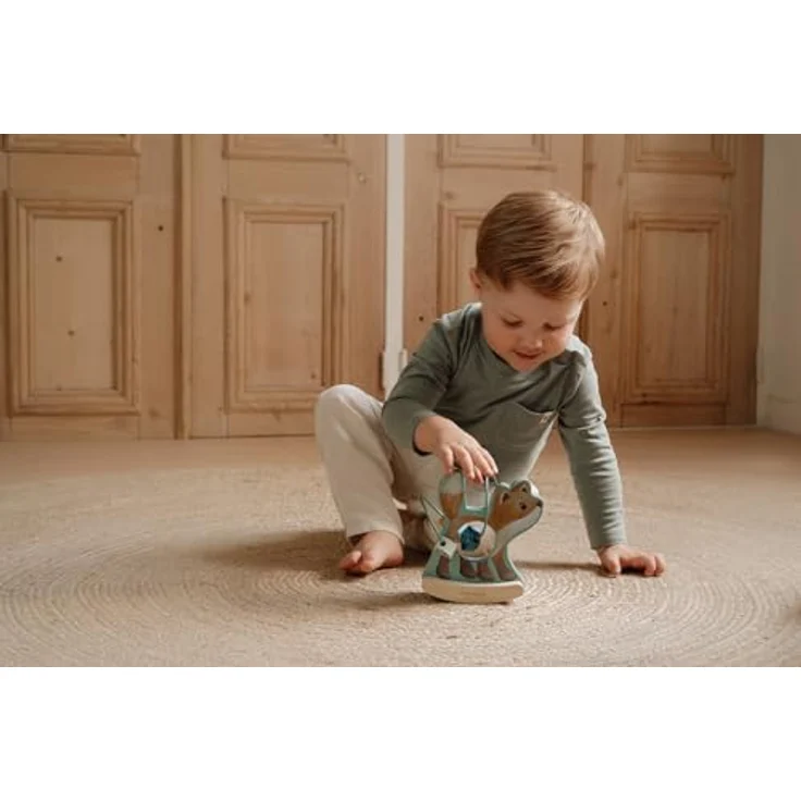 Little Dutch 7234 FSC Holz Motorikschleife Schaukeltier Fuchs, Maße 13,7x8,5x15,3 cm, ab 12 Monate, Forest Friends – Bild 2