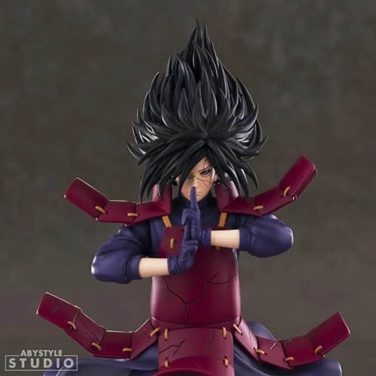 ABYstyle Studio Naruto Shippuden Figurine Madara Uchiha, detaillierte Sammelfigur in imposanter Pose, präsentiert in Fensterbox – Bild 5