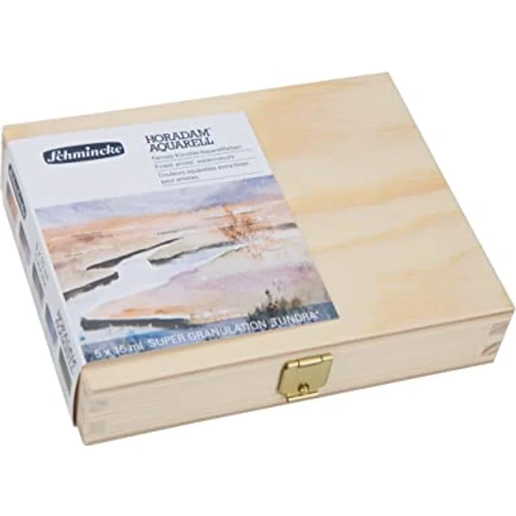 Schmincke HORADAM® AQUARELL Super Granulation Set Tundra, 5 x 15 ml Tuben, sehr stark granulierende Farbtöne für karge Landschaften – Bild 1