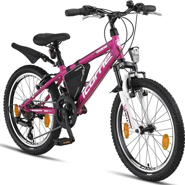 Licorne Bike Guide Premium Mountainbike in 20 Zoll - Fahrrad für Mädchen, Jungen, Herren und Damen - 18 Gang-Schaltung – Bild 1