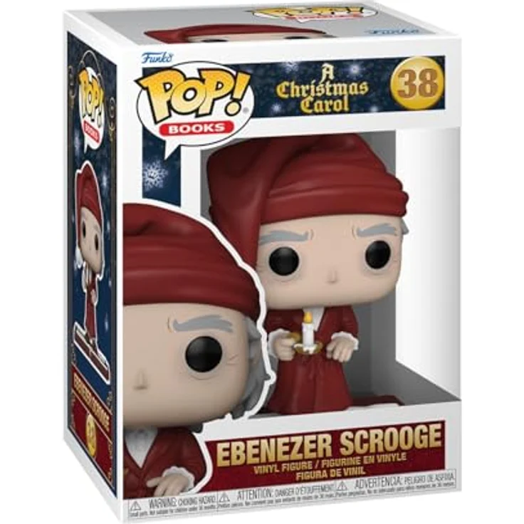 Funko Pop! Movies: A Christmas Carol - Scrooge - Vinyl-Sammelfigur - Geschenkidee - Offizielle Handelswaren - Spielzeug Für Kinder und Erwachsene - Movies Fans - Modellfigur Für Sammler und Display - 9,5 cm - Hochwertiges Vinyl - Weihnachtsedition - Funko – Bild 1