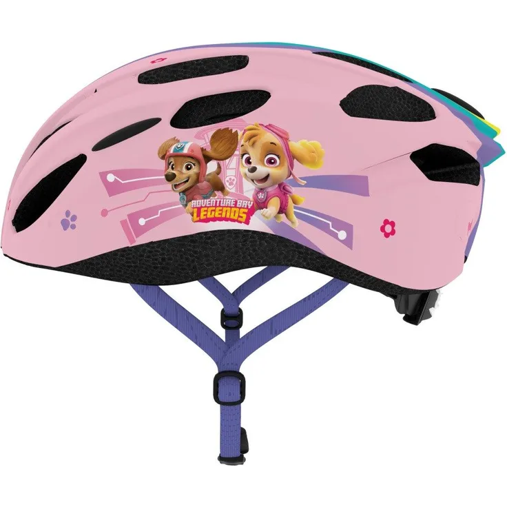 Seven Polska Kinderfahrradhelm "Paw Patrol Girls", PINK, M: 52-56cm, In-Mold-Tec, ab ca. 6 Jahre