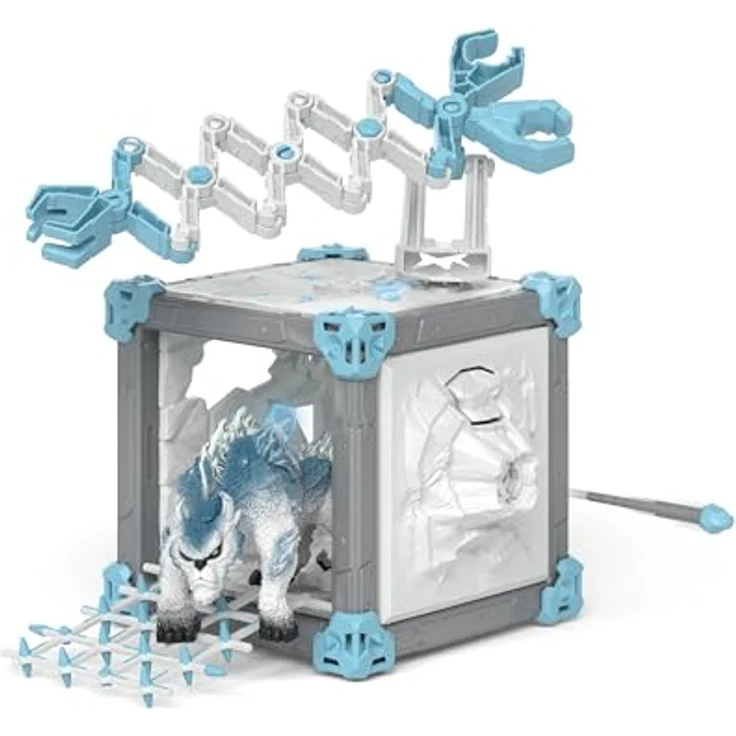 Schleich BattleCave Schneeschlitzer (42733) ELDRADOR, thematische Spielwelt mit Weltenkristall und kombinierbar mit BattleCaves und Arena, ca. 15 cm Kantenlänge – Bild 4