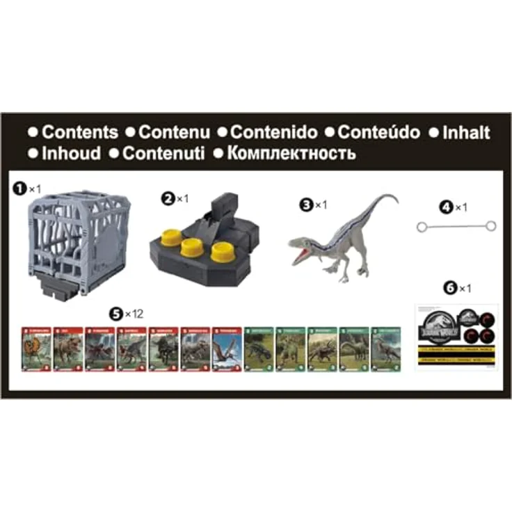 EPOCH Games Jurassic World Cage Breaker, Familienspiel für Dino-Abenteuer, geeignet für Kinder ab 4 Jahren – Bild 5