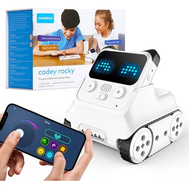 Makeblock Codey Rocky, programmierbarer Codierungsroboter für Kinder, kompatibel mit Scratch und Python, Lernspielzeug in Pandaform, ab 6 Jahren – Bild 1