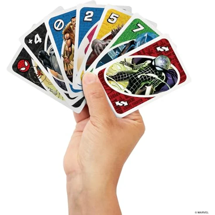 Mattel Games UNO The Amazing Spider-Man, Kartenspiel für Kinder, Erwachsene und Familien, inspiriert von der Marvel Comicreihe, HXY08 - Preisvergleich – Bild 2