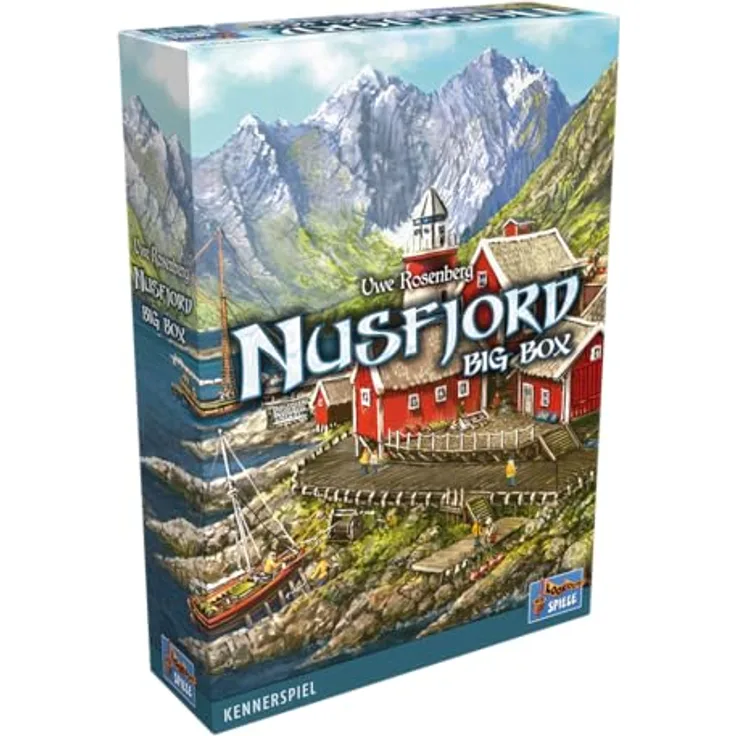 Lookout Nusfjord Big Box Brettspiel, strategisches Spiel mit Erweiterungen - Deutsch