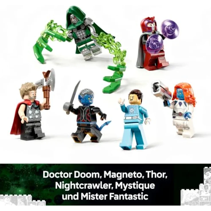 LEGO Super Heroes 76348 Legendärer Showdown: Avengers: Doomsday, Bauset mit 6 Minifiguren und beweglichem Sentinel, 846 Teile – Bild 5
