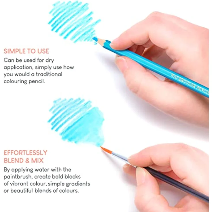 Pentel CB9-12U Bunstifte - wasserlöslich, 12 Farben, aus FSC-zertifiziertem Holz – Bild 5