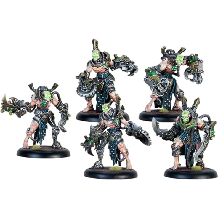 Steamforged Games Warmachine: Cryx Necrofactorium Core Expansion, Brettspiel mit Nekromechanischen Thralls und Nekrochirurg Sepsira – Bild 2