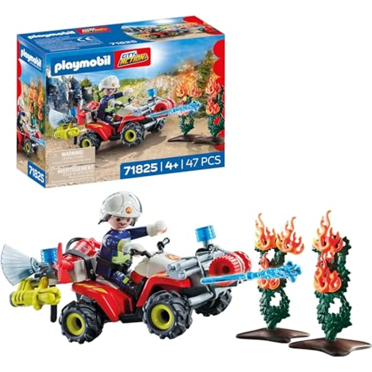 Playmobil Action - Action Heroes Fire Department Quad - 71825, Kinderspielzeugfahrzeug für Feuerwehrabenteuer – Bild 1