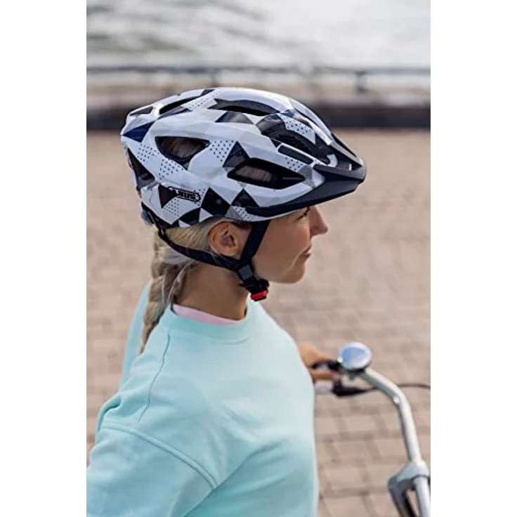 ABUS Stadthelm Aduro 2.0 - Allround-Fahrradhelm mit Licht - in sportivem Design für den Stadtverkehr - für Damen und Herren - Grau, Größe S – Bild 5
