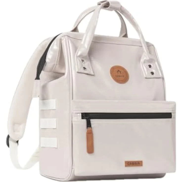 Cabaia Adventurer Iridescent, Kinderrucksack S 32 cm, beige, 100% Polyurethan, 23 cm x 13 cm x 32 cm – Bild 8