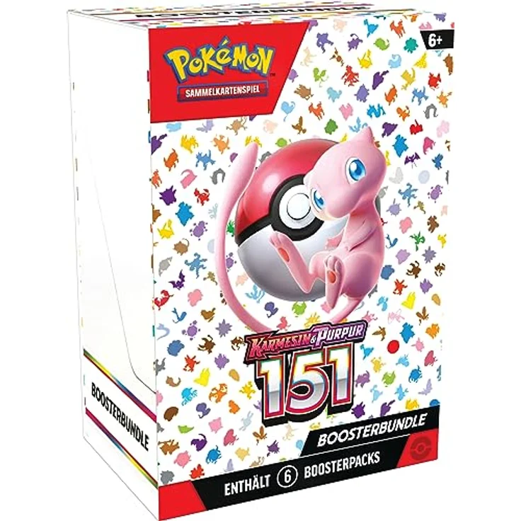 Pokémon-Sammelkartenspiel: Boosterbundle Karmesin & Purpur – 151 (6 Boosterpacks) - Preisvergleich – Bild 1