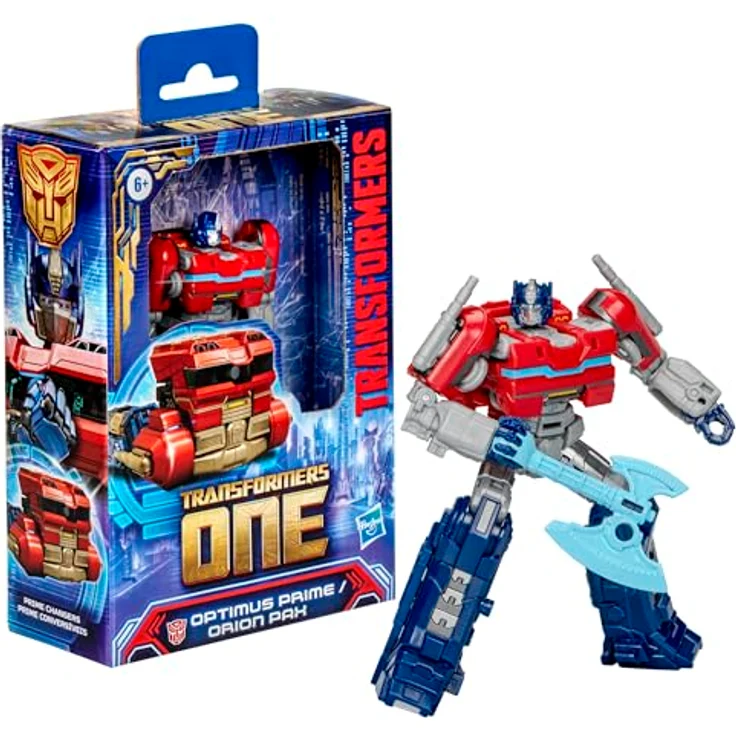 Transformers One Prime Changer Optimus Prime (Orion Pax), 12,7 cm Action-Figur mit 2-in-1 Verwandlung in cybertronischen Truck, Zubehör: Streitaxt und Matrix der Führerschaft – Bild 3