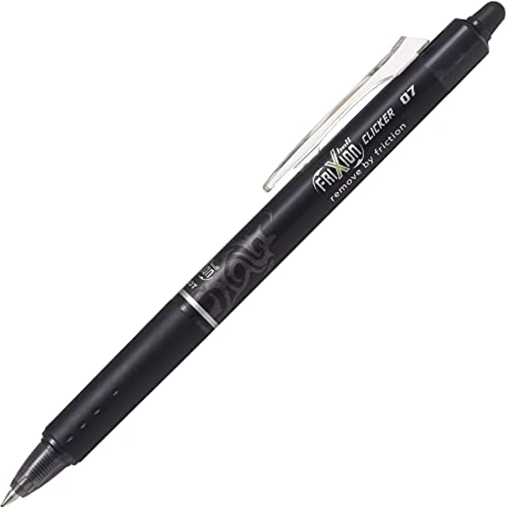 Stift Pilot FriXion Ball Clicker, Gel-Tinte – Mittlere Spitze – 0,7 mm – von Pilot schwarz – Bild 1