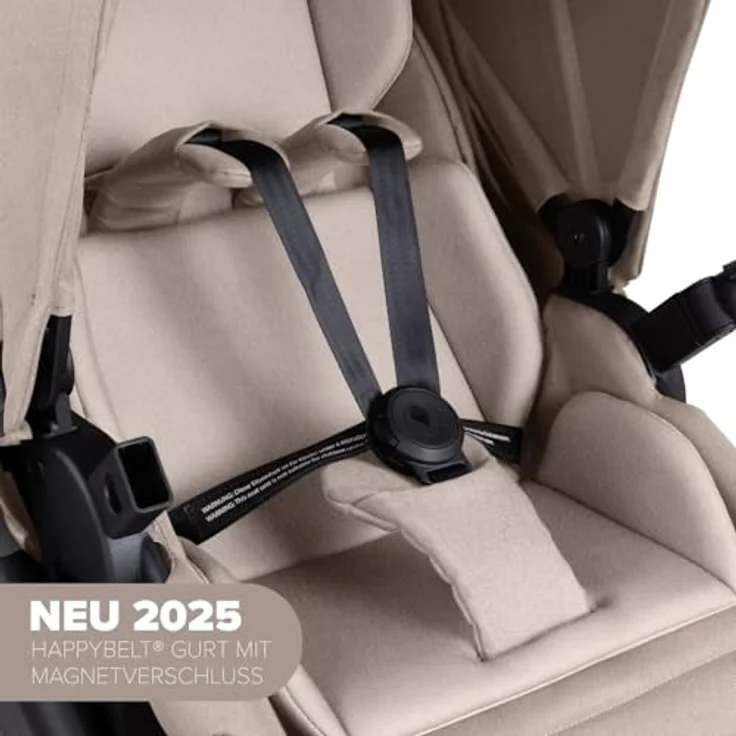 ABC Design Sportbuggy Salsa 5 Run, Kinderwagen mit Luftreifen und 5-Punkt-Gurtsystem, Camel – Bild 10
