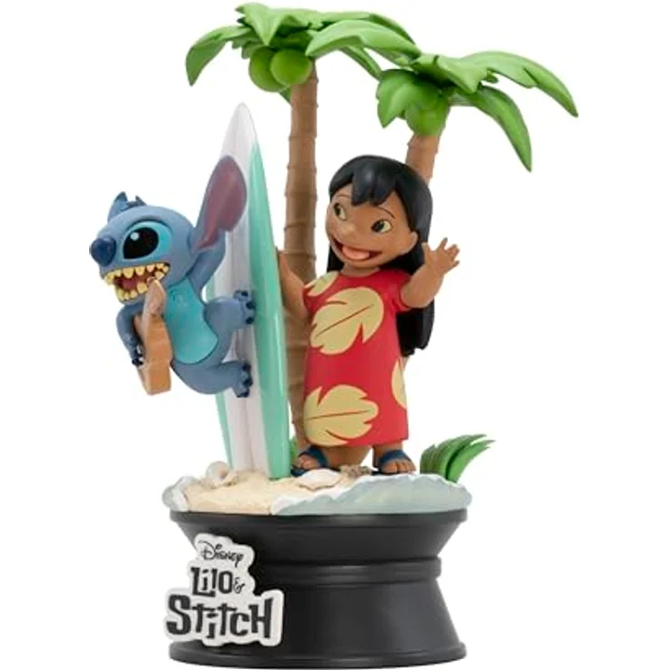 ABYstyle ABYFIG062 Action- & Sammelfigur, offiziell lizenzierte Lilo & Stitch Figur mit Surfbrett und Ukulele, bunt – Bild 2