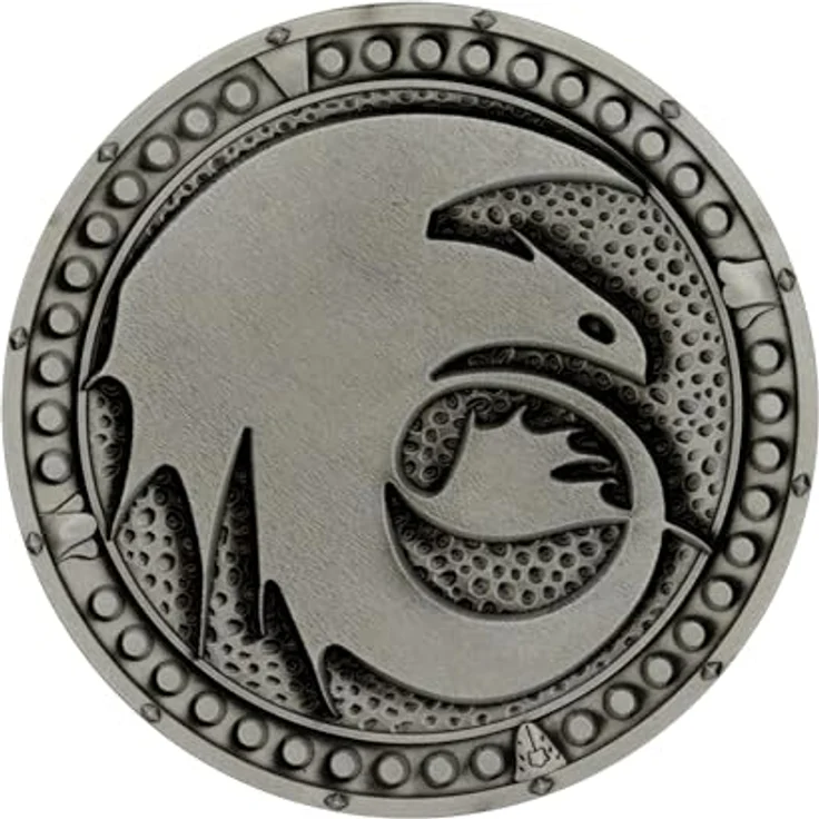 Fanattik Dragons médaillon Limited Edition, Sammlerstück mit stark geprägtem Design, limitiert auf 5.000 Stück weltweit, individuell nummeriert – Bild 2