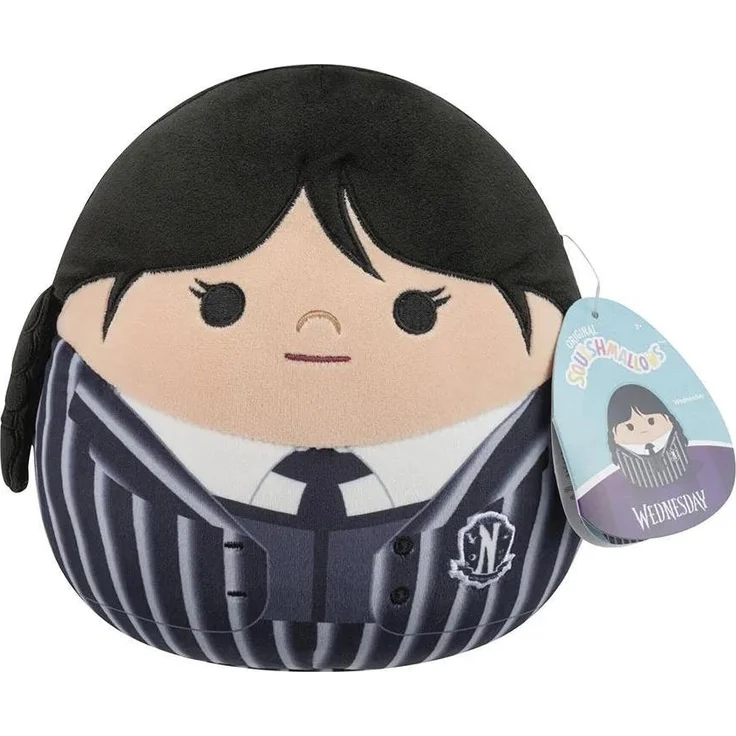 Jazwares Wednesday Squishmallows Plüschfigur Wednesday in Uniform, 20 cm, ultrasoft Material
