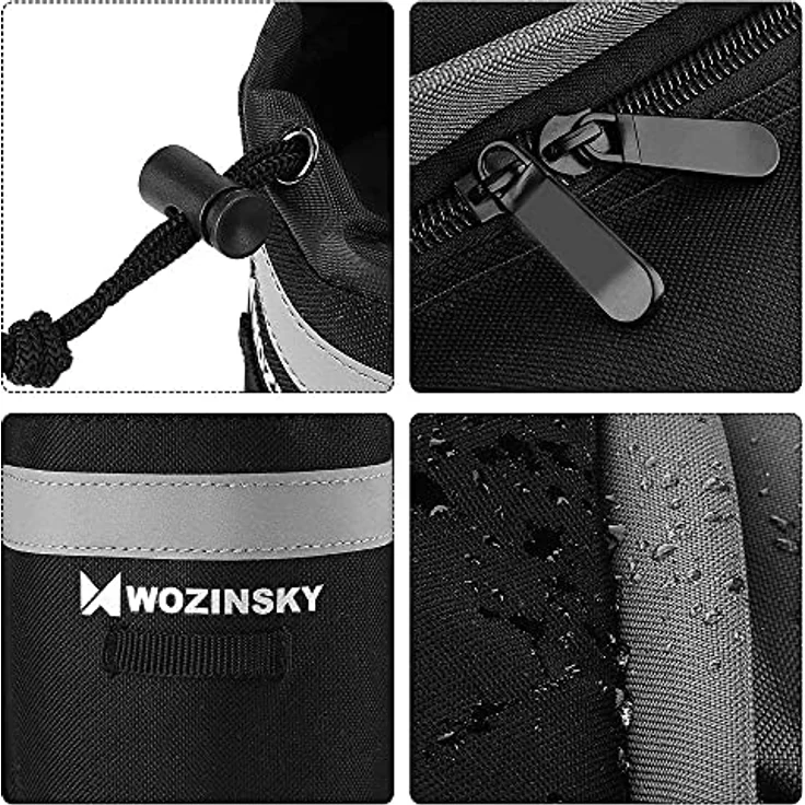 Wozinsky Fahrradtasche Gepäckträger - 6 Liter Fassungsvermögen, wasserabweisend, reflektierende Gurte – Bild 5