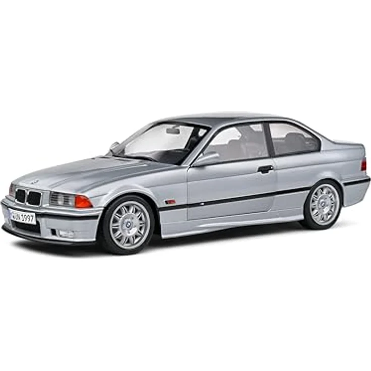 Solido BMW E36 M3 Coupé 1990, Diecast Modellauto im Maßstab 1:18, silberne Lackierung, bewegliche Türen und detaillierte Innenausstattung für Sammler & BMW-Fans – Bild 1