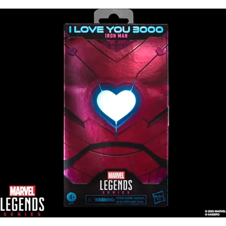 Hasbro Marvel Legends Actionfigur I Love You 3000 Iron Man, 15 cm, vollbeweglich mit 5 Accessoires, pinkes Herzdesign – Bild 2
