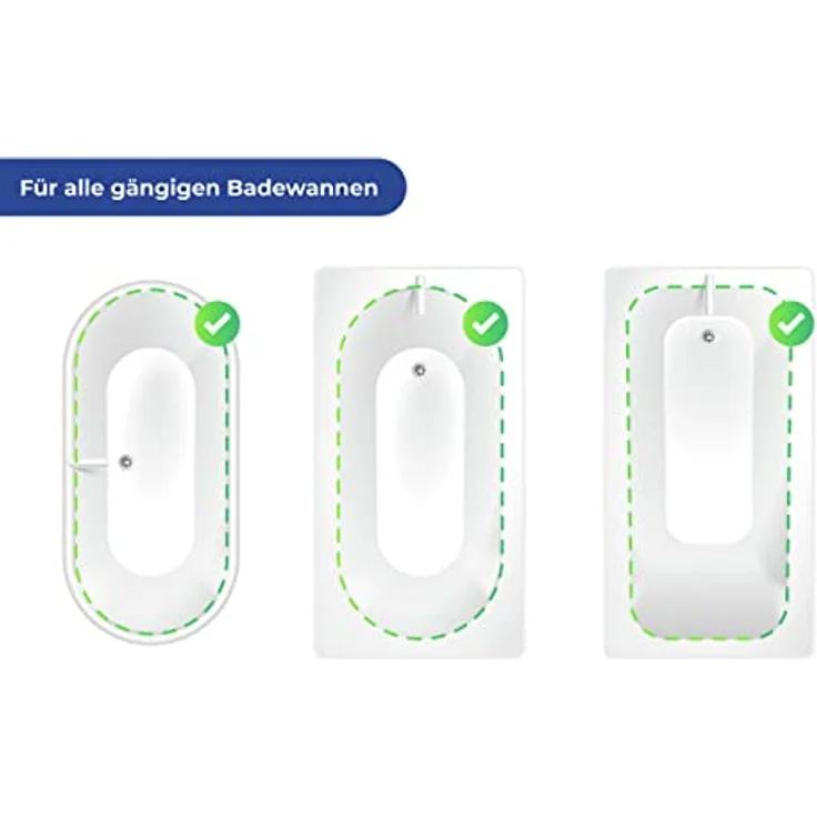 WENKO Badewannensitz Secura, belastbar bis 120 kg, silberfarben, verstellbare Breite – Bild 6
